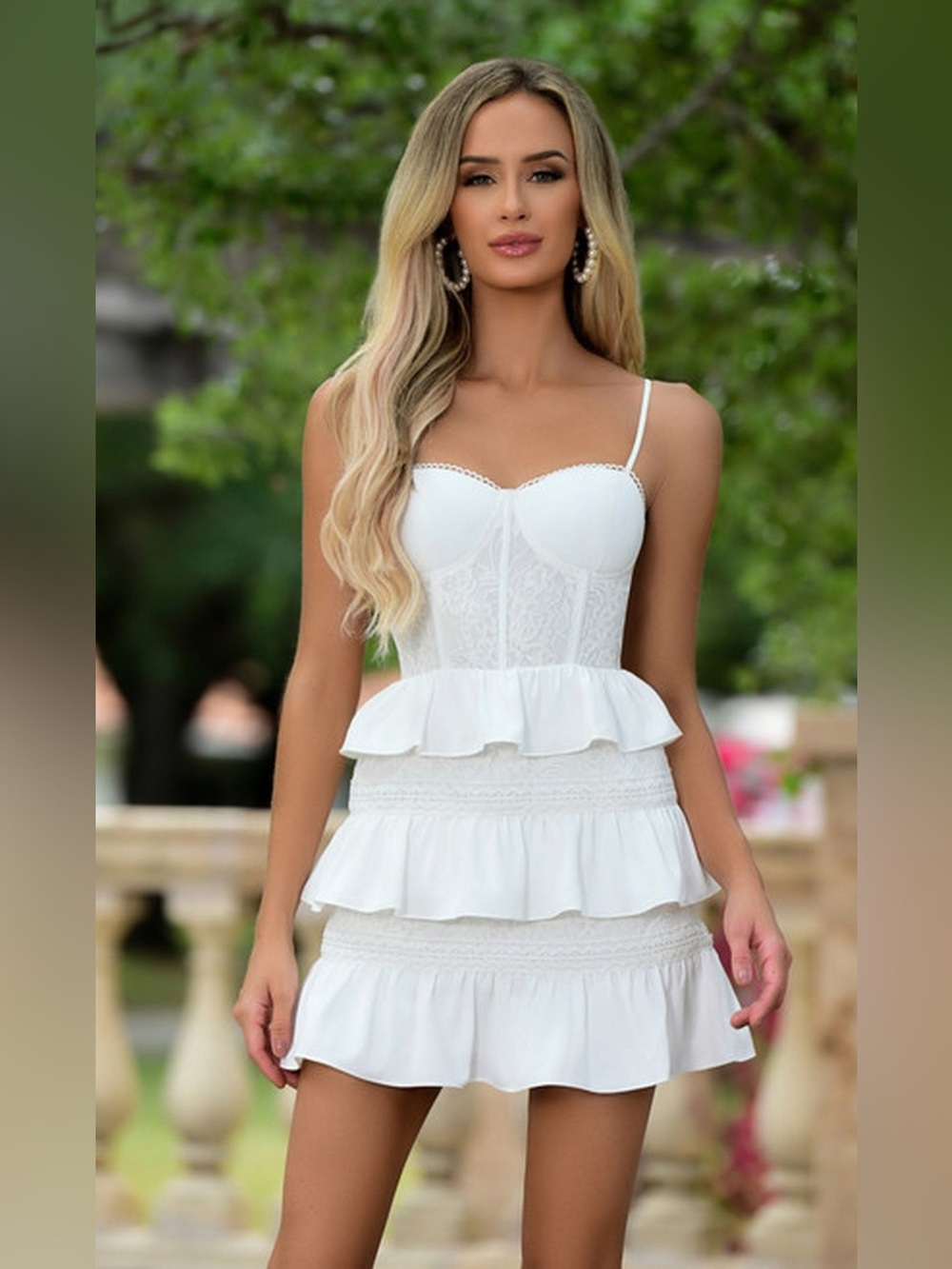 NWT DO+BE Corset Mini Dress | Medium | White